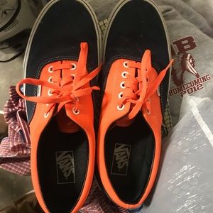 Orange and blue vans